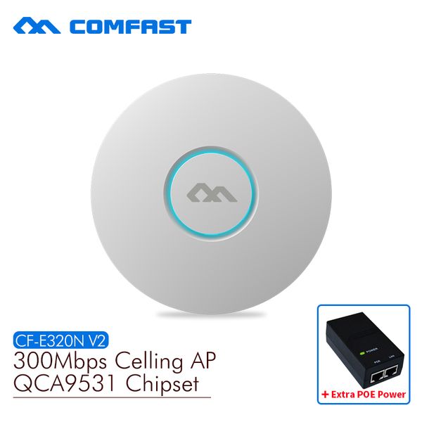 

comfast wireless ap cf-e320n-v2 300mbps ceiling ap 802.11b/g/n wifi router indoor for big area wifi coverage access point