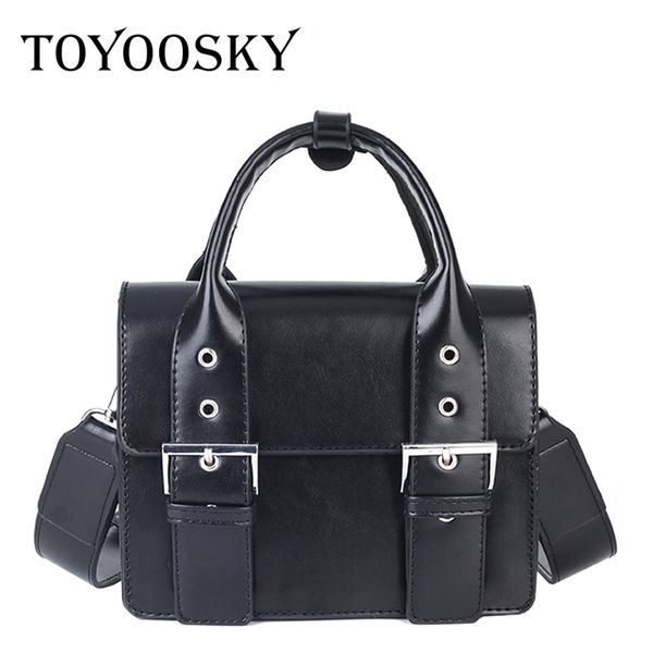 

toyoosky retro women leather handbag 2018 england style crossbody bags female school satchel bag vintage briefcase shoulder bag