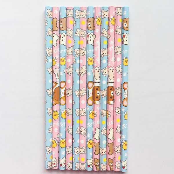 

4x cute rilakkumar standard wood pencil long handle writing drawing tool school office supply student stationery kids gift