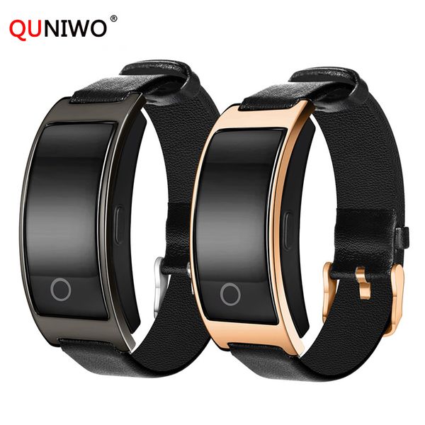 

quniwo new ck11s smart band blood pressure heart rate monitor wrist watch bracelet fitness bracelet tracker pedometer wristband, Slivery;brown