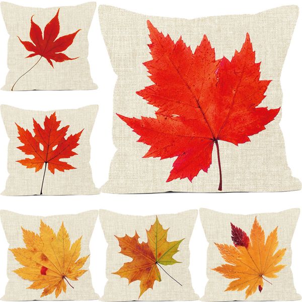 

новый кленовый лист серии наволочки 6 стилей деятельности подарок цифровая печать наволочка офис талии наволочка может быть настроена