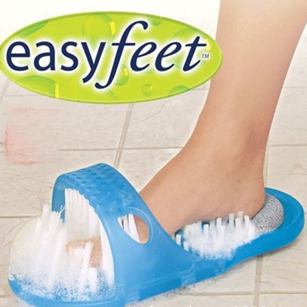 

Новый Надежный Easyfeet Легко Ноги Скруббер Кисти Массажер Чистый Синий Тапочки Ванн