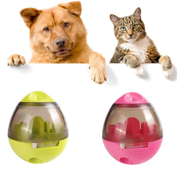 Dog Cat Iq Food Ball Pet Interactive Toy Tumbler Egg Smarter Dogs