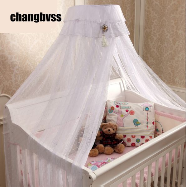 

beautiful bed canopy baby todder crib,white pink yellow netting curtain dome mosquito net,new baby infant bed canopy insect net