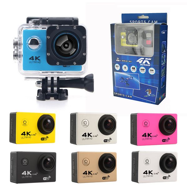 

4k action camera f60 f60r wifi 2.4g remote control waterproof video sport camera 16mp/12mp 1080p 60fps diving camcorder