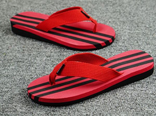 

good quality 39-44 wholesale man sandals slippers new slippers slope beach male sandals black red yellow flip flops lightbottom