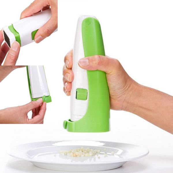 

1pc stainless steel kitchen squeeze tool multifunction ginger garlic press grinding grater planer slicer cutter cooking yl886407
