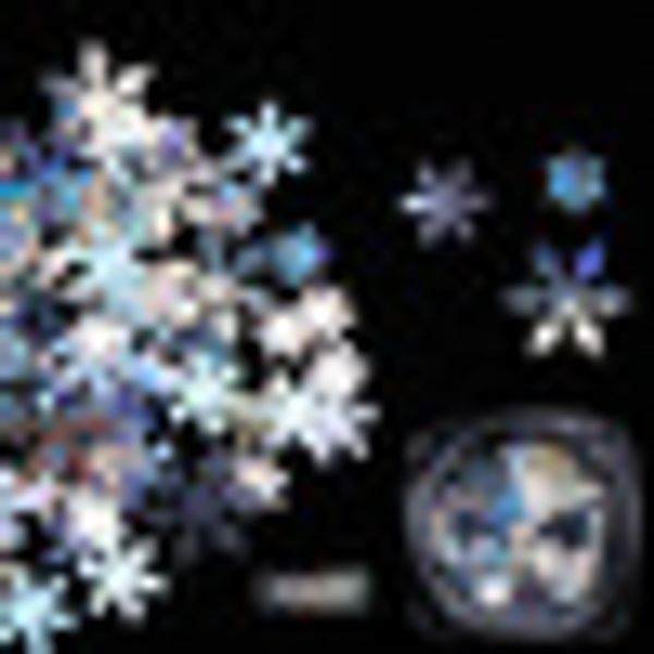 

1pc laser snowflake sequins winter snow nail glitters holo ab color xmas christmas paillettes sparkles nail art decoration, Silver;gold