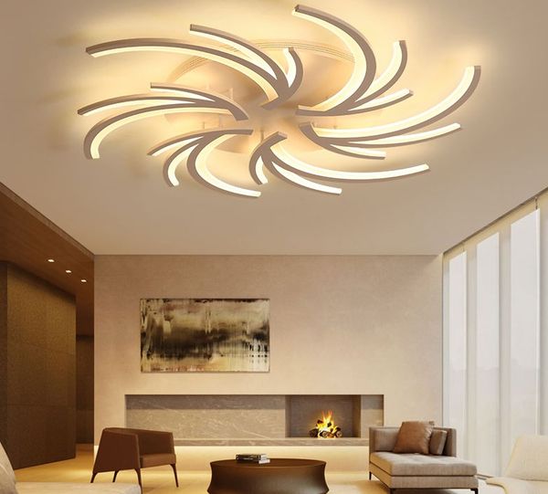 

Минималистский творческий современные светодиодные потолочные светильники для гостиной Спальня белый цвет дома светодиодные потолочные светильники AC110V AC220V LLFA