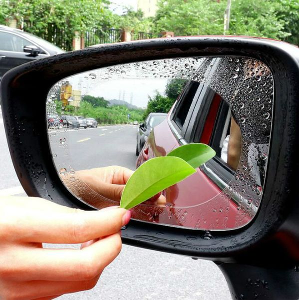

2019 car rearview mirror protective 2pcs film anti fog window clear rainproof rear view mirror protective soft film auto accessories