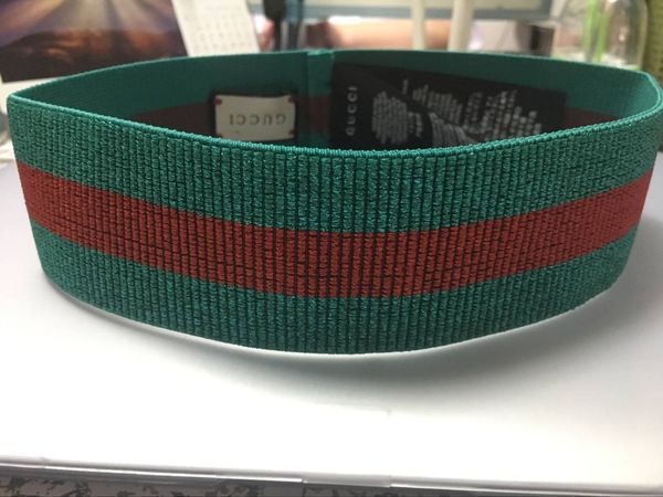 

\\\ Ретро дизайн женщины и мужчины оголовье люксовый бренд резинки для волос красн