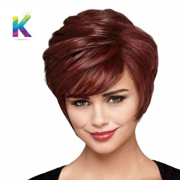 10 Inches Women Beautifully Fashion Boy Cut Short Pixie Wigs For