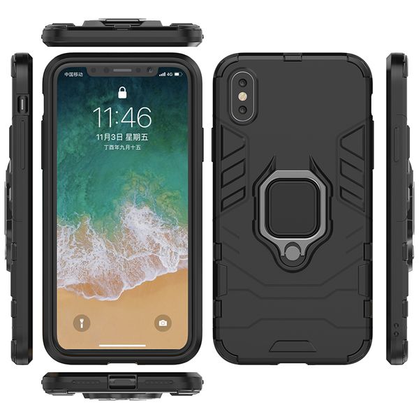 

2018 latest for iphone designer phone case pc+tpu black panther anti shock car holder case for samsung s9 mobile case