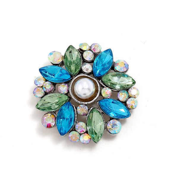 

20pcs/lot wholesale high-quality flower starfish snap jewelry colorful snap buttons fit18-20mm buttons bracelet ib949, Black