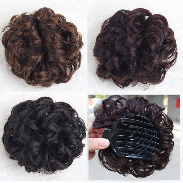 Women S Beautiful Big Clip In Curly Synthetic Hair Chignons Hair