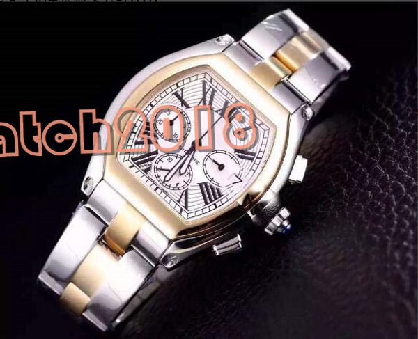 

Luxury Watch Roadster Large Stainless Steel 2510 Silver Dial Date Stainless Steel Bracelet Six stitches Man Watch Men's Watch Watches