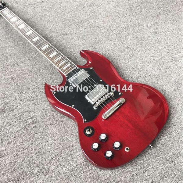 

Левая рука SG электрогитара красного вина, электрогитара, бэкхенд, бесплатная доставка, инвентарь, реальные фото