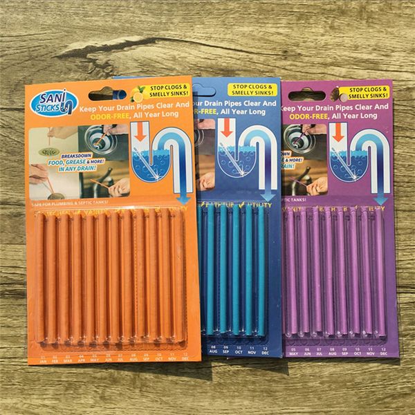

sani sticks sewer cleaning rod drain cleaner and deodorizer unscented kitchen toilet bathtub sewage decontamination to deodorant dhl