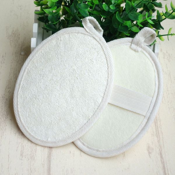 

natural loofah luffa pad body skin exfoliation scrubber bath shower spa sponge bath accessories clean smooth skin