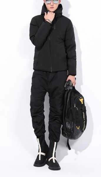 

classic brand men winter outdoor white duck down jacket man casual hooded down coat outerwear mens warm jackets parkas m-3xl, Black