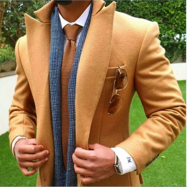 

2018 latest coat pants designs tan brown tweed men suit slim fit jacket groom wedding suits tuxedo custom only one jacket, White;black