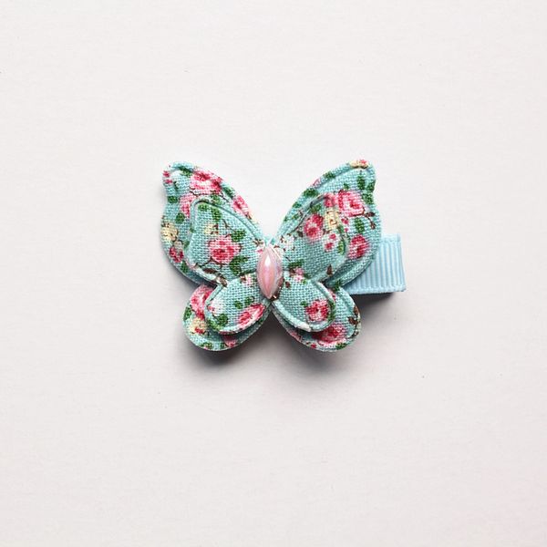 Small Size Animals Hair Clips Pink Butterfly Hairpins Kids