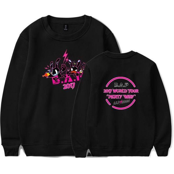 

bts b.a.p absolute perfect print capless sweatshirts women female fans sweatshirt hip hop popular idol clothes, Black