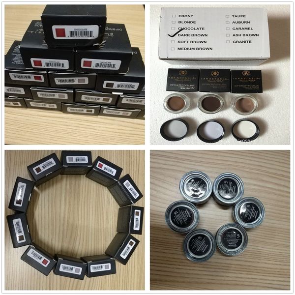 

Brand new eyebrow pomade enhancer waterproof makeup eyebrow cream 11 color with retail package dhl free