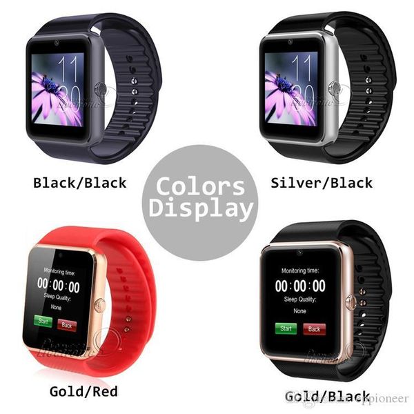 

GT08 Bluetooth Smart Watch с гнездом для SIM-карт и NFC для часов для Android Samsung Apple iphone Smartphone Bracelet Sma