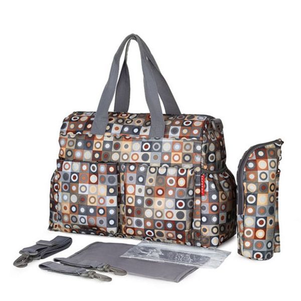

2016 baby nappy bags diaper bag mother shoulder bag fashion maternity mummy handbag waterproof baby stroller 5 pcs/set