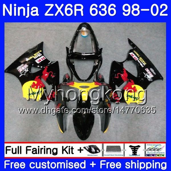 

Zx 6r yellow red blk for kawa aki ninja zx 636 zx636 zx6r 98 99 00 01 02 212hm 41 zx600 600cc zx 6r 636 6 r 1998 1999 2000 2001 2002 fairing