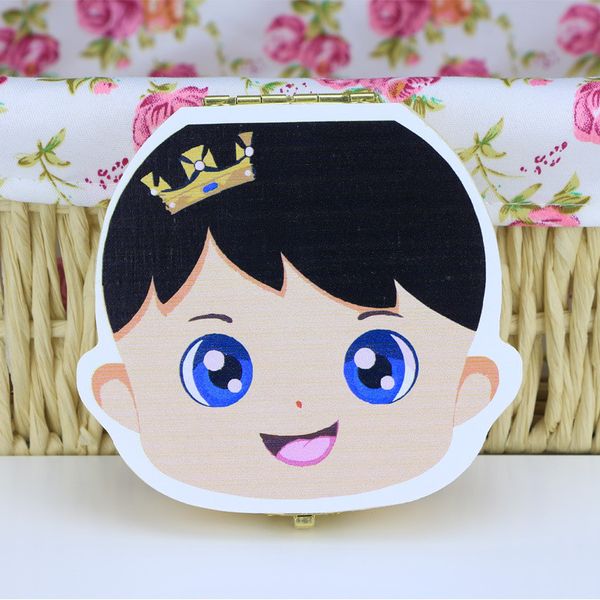

colored painting baby tooth box storage for children save milk teeth boys girls image wood organizer deciduous teeth boxes creative gift gts, Silver