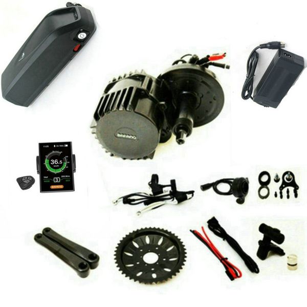 Bafang 8fun BBSHD Meados Drive Kit Motor, 48 V 1000 W DIY Trike Ebike Kits Conectores Extra Para Sensor de EngrenagemLuz Com Hailong Bateria