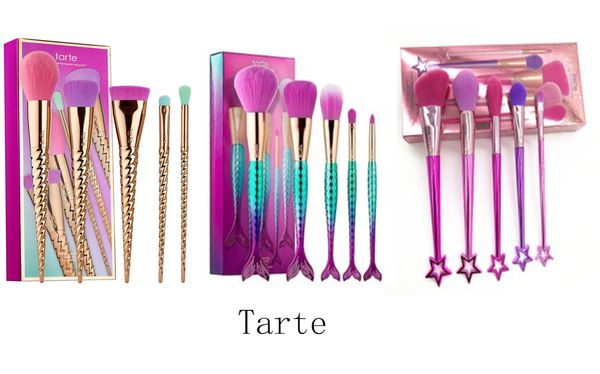 

5 pcs a set brand makeup brushes sets cosmetics brush spiral shank make-up brush unicorn screw makeup tools 3 styles