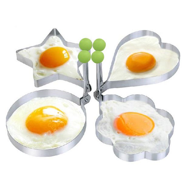

1pc stainless steel pancake mold fried egg shaper egg mold omelette cake tools kitchen gadgets random shape