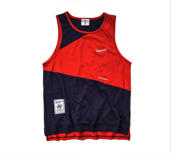 

panelled male tank embroidery fashion t-shirt basketball gym sports wear men sleeveless tanks, White;black