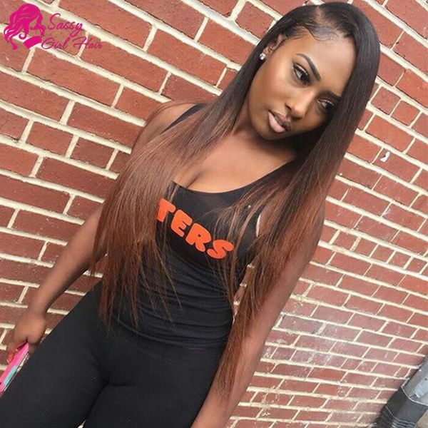 Straight Brazilian Hair Weave Bundles Black Brown 1b 30 Human Hair