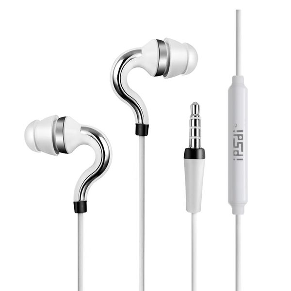 

hf107 in-ear earphone hifi wired noise cancelling with mic 1.25m cable 3.5mm plug for mobile phone play stereo music ing