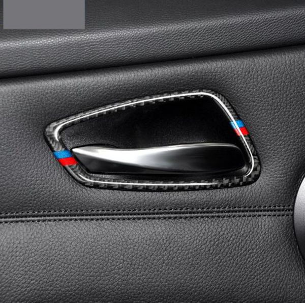 2019 Carbon Fiber Car Interior Door Handle Cover Trim Door Bowl Stickers Decoration For Bmw E90 3series 2005 2012 Accessories From Zjy547581580 8 05