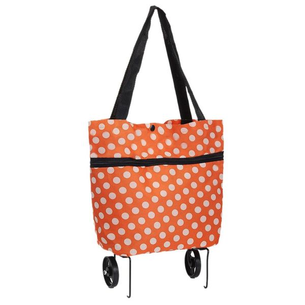 

ljl large lightweight trolley wheel wheeled folding shopping luggage bag cart