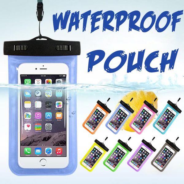 

Водонепроницаемый чехол ПВХ Универсальный чехол для телефона Сухой дайвинг Плавательный мешок для iPhone XS Plus X 8 7 6 6S Samsung Galaxy Note 9 S9 Huawei Xiaomi