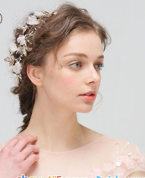 

невеста головной убор ручной оголовье волос полоса для волос, Silver