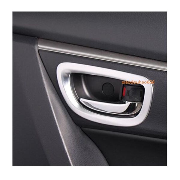 Top Sale For Toyota Corolla Altis 2014 2015 2016 Car Styling Cover Sticker Trims Abs Chrome Car Door Inner Built Bowl Handle Car Interior Hanging Car