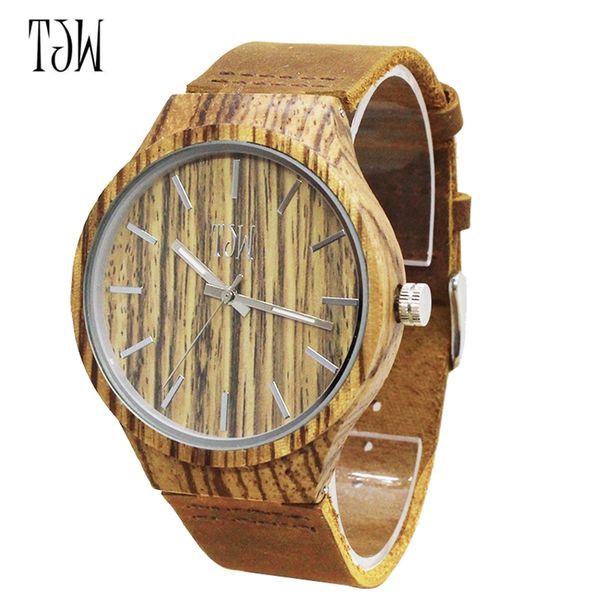 

wooden watch male bamboo wood watch men women 2018 quartz analog nature wood fashion soft leather creative birthday gifts, Slivery;brown