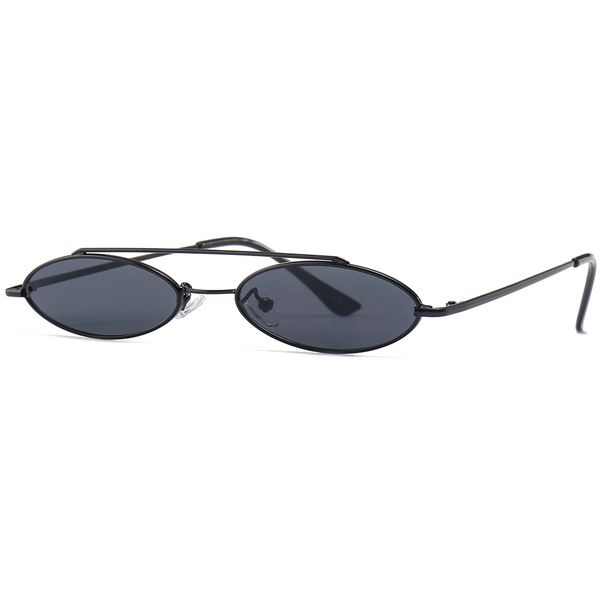 

for snap ellipse unique frame sunglasses ultra-small fashionable street glasses driving perfect gift birthday, White;black