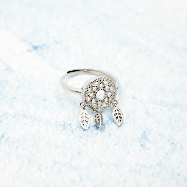 

real 925 sterling silver vintage dreamcatcher rings for women lady fashion romantic finger ring party jewelry