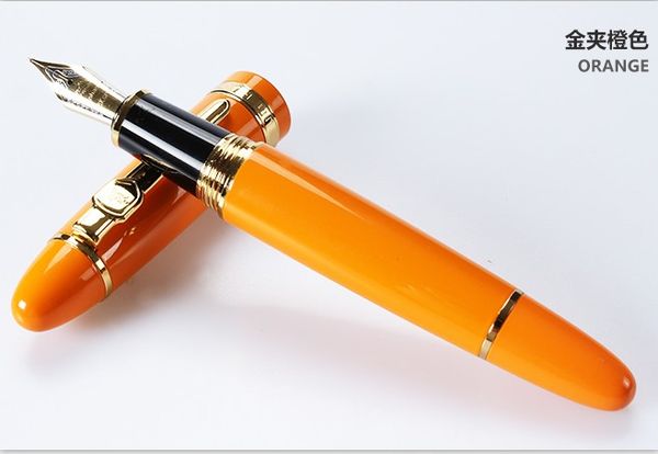 

fountain pen 18kgp 0.7mm medium broad jinhao 159 nib purple white black orange blue yellow 19 colors for choose