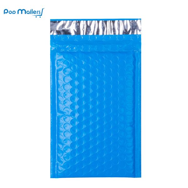 

10pcs #000 poly bubble mailers 4x7 inch/120*180mm bubble envelopes blue lined poly mailer