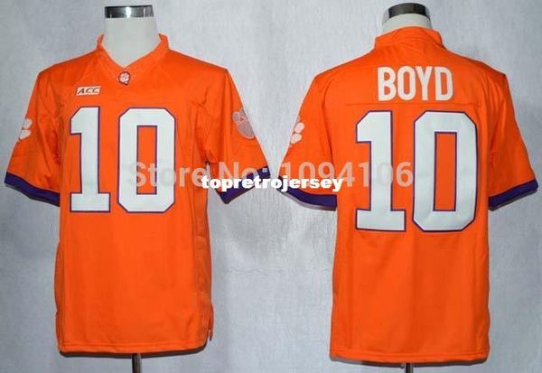 

factory outlet- clemson tigers #10 tajh boyd orange jersey 2 watkins ncaa college authentic football jerseys wholesale, Black;red