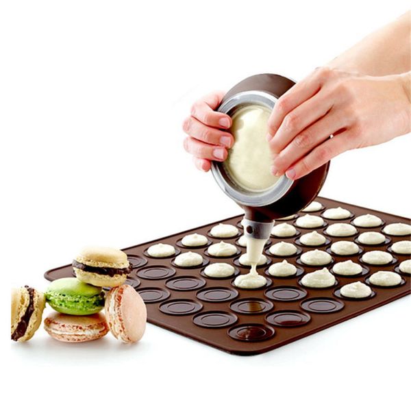 

new silicone pad baking moulds for macarons round make cake mold device kitchen dining bar bakeware tools special decorative device hh7-971